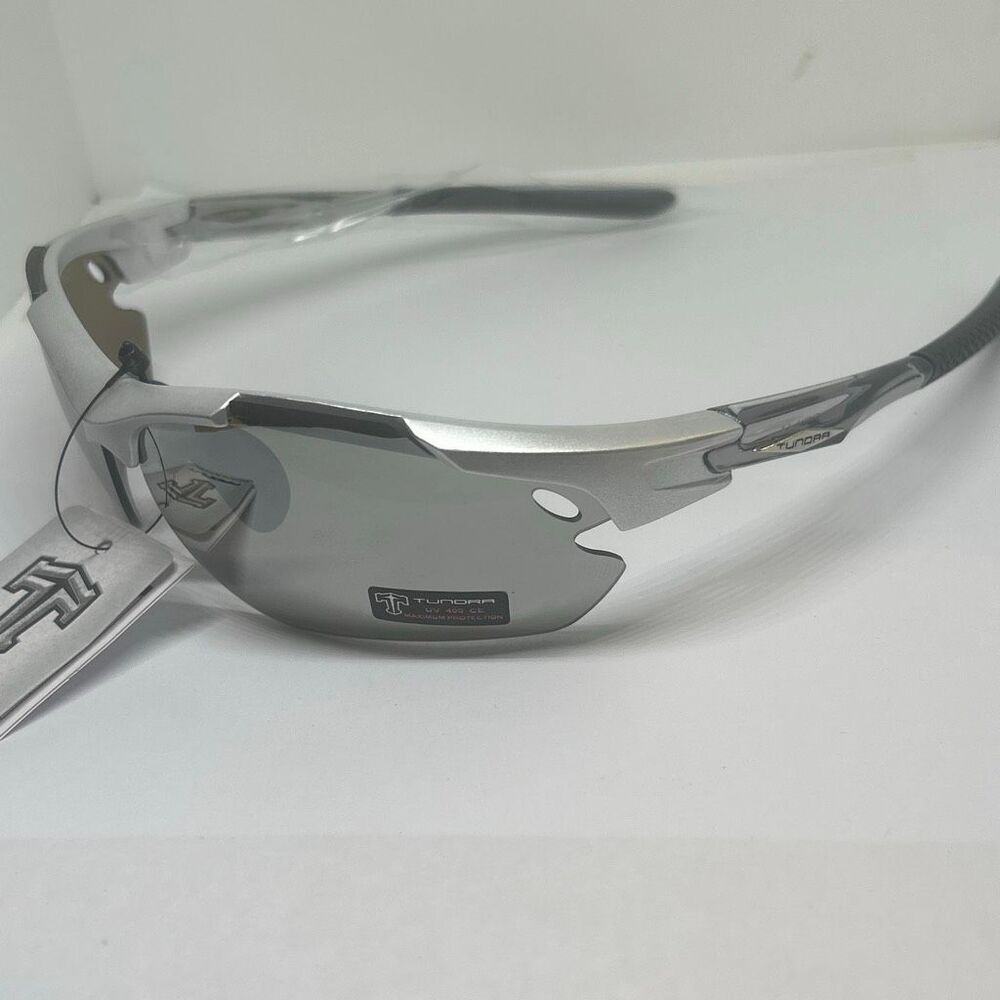 Sport Wrap Semi Rimless Sunglasses Mirrored UV400 Protection Lightweight